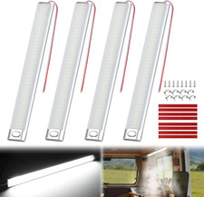 LED Interior Light Bar 4PCS 15.4 Inch 7W 168Leds 1600LM with On/Off Switch, 12V-