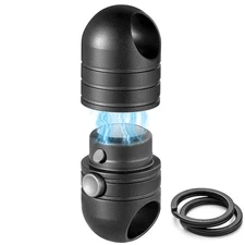 Magnetic Quick Release Keychain,Titanium Detachable Key Chain Rings Holder Co...