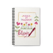 Blooming-Make It Happen Inspirational Notebook