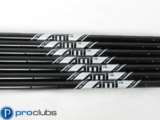 NEW TRUE TEMPER AMT BLACK ONYX PCB R300 REGULAR FLEX STEEL IRON SHAFTS 4-PW .355