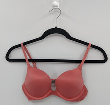 Vintage Victoria's Secret Bra 32B Peach Orange Push Up-READ