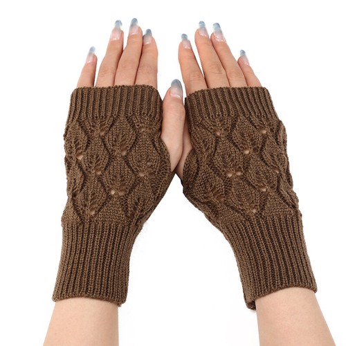 Winter Fingerless Arm Warmer Gloves Hand Soft Mittens Protected Knitted Gloves ☋ - Picture 7 of 21