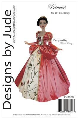 Princess Doll Clothes Sewing Pattern for 16'' Chic Body Miette & Marley Tonner