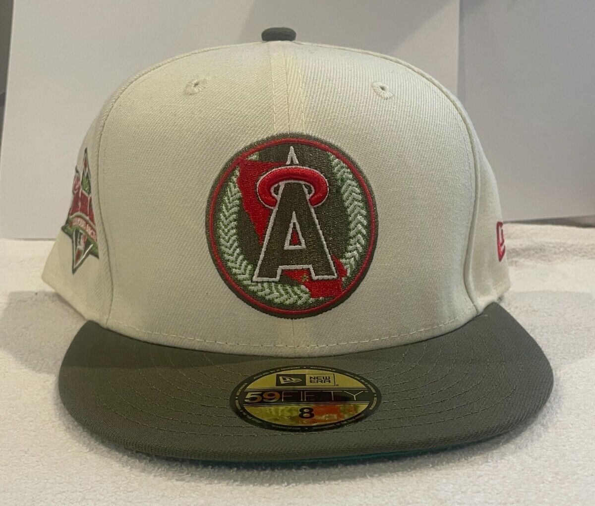 Los Angeles Angels Hat White Green New Era California Angels