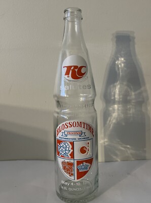 Vintage Rare RC cola glass bottle 1975 Blossomtime Festival St. Joseph MI