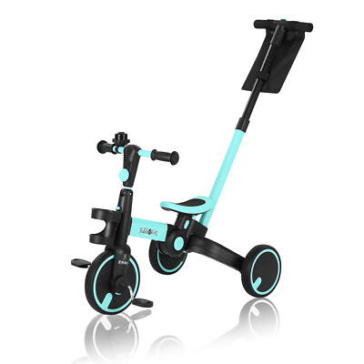 FableKids® Dreirad 7in1 Kinderdreirad Laufrad Lernrad Kinder Lenkstange Fahrrad
