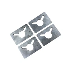 Steel Banjo Eye-3/8" Steel Plate (4 pack) Weld On for 3/8" chain