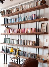 Libreria legno massello di abete  240 x 270 x 25  cm vintage italian design