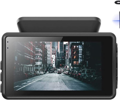 Dash Cam per Auto, Registrazione HD 1080P Visione Notturna Modalità Parcheggio 24 Ore su 24 Doppio Obiettivo Anteriore Posteriore, Telecamera da Cruscotto con Schermo IPS da 3,0