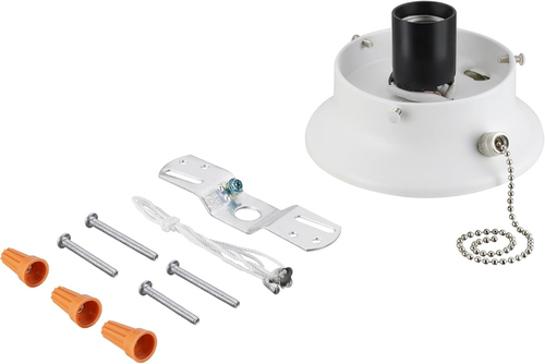 22101-03-1, Flush Mount Ceiling Fixture Shade Holder Kit with On/Off Pull Chain - Picture 10 of 12
