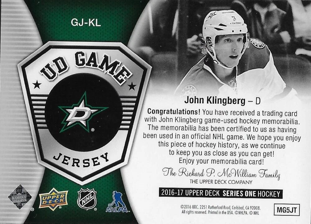 No3 John Klingberg Black 2018 All-Star Central Division Jersey
