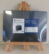 Menu' Lavagna Da Tavolo 2pz 21x15cm Ristorante Gelateria Bar Pizzeria Pub