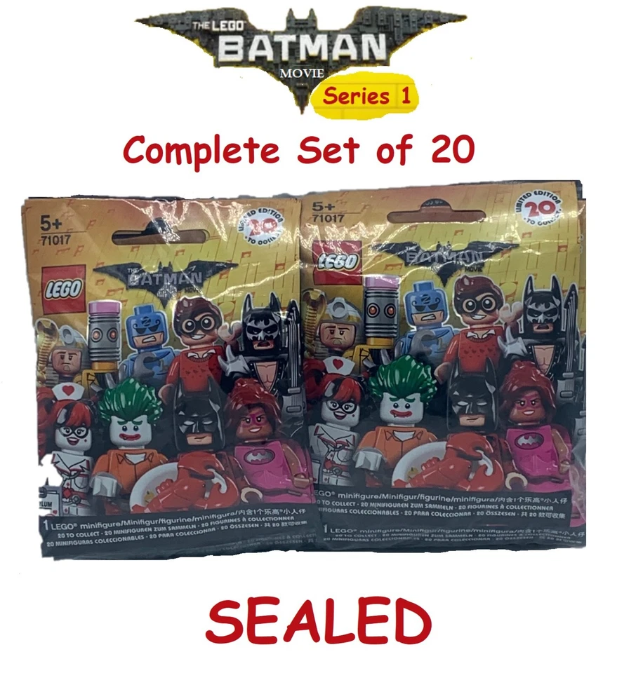LEGO THE BATMAN MOVIE Minifigures Series 1 71017 - Complete Set of 20 (SEALED) - Image 3 of 4