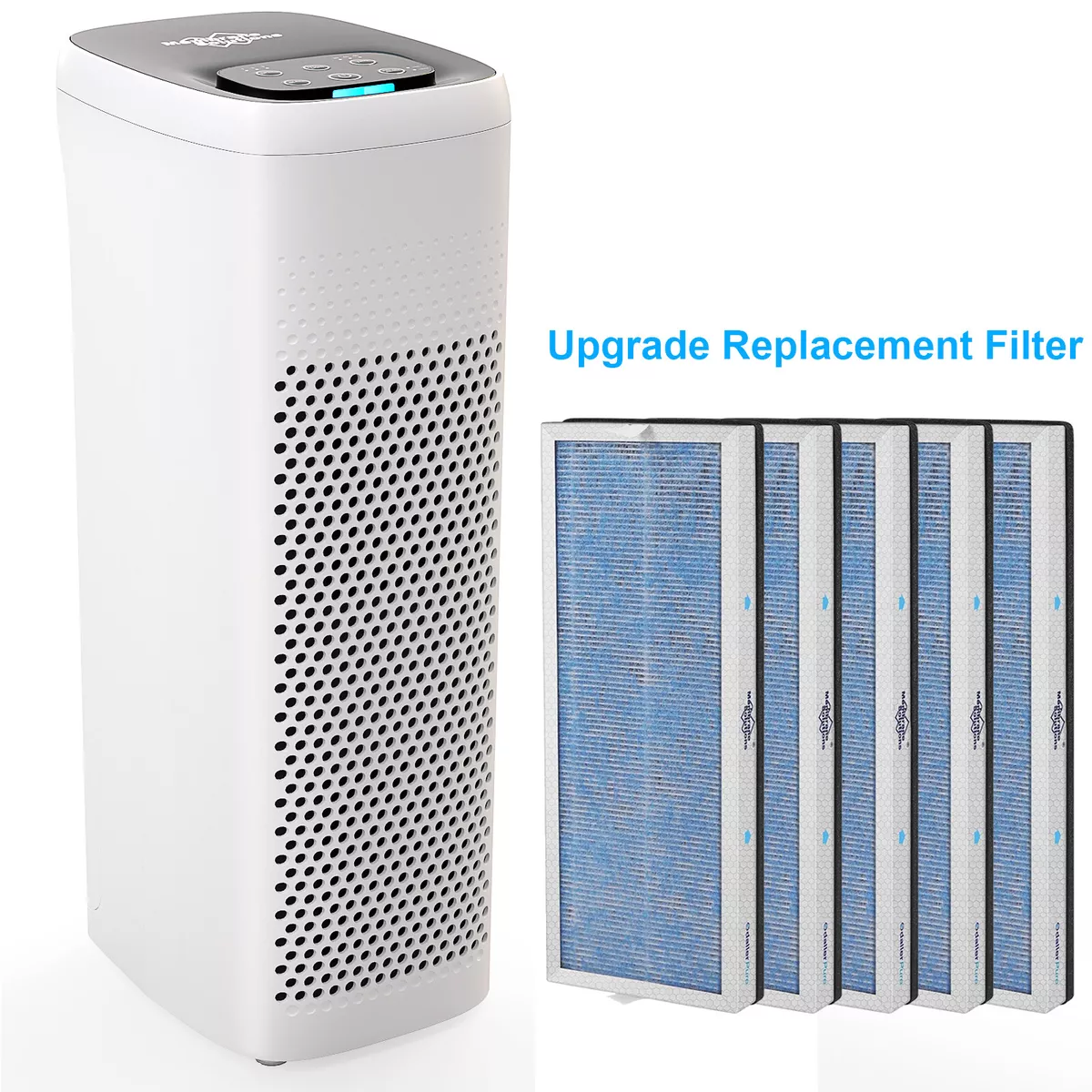 LEVOIT Air Purifiers for Home Large Room with Extra Hepa Filter, Captures  Smoke, Dust and Pollen for Bedroom with Air Quality Monitor, Sleep Mode