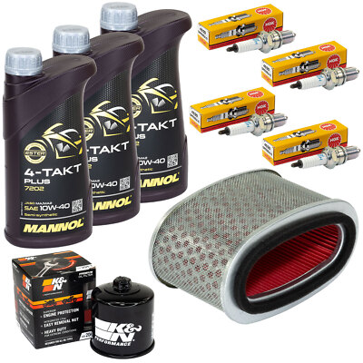 Set für Honda VT 750 C Shadow 06-16 Wartung Öl 3L Luftfilter Ölfilter Zündkerze