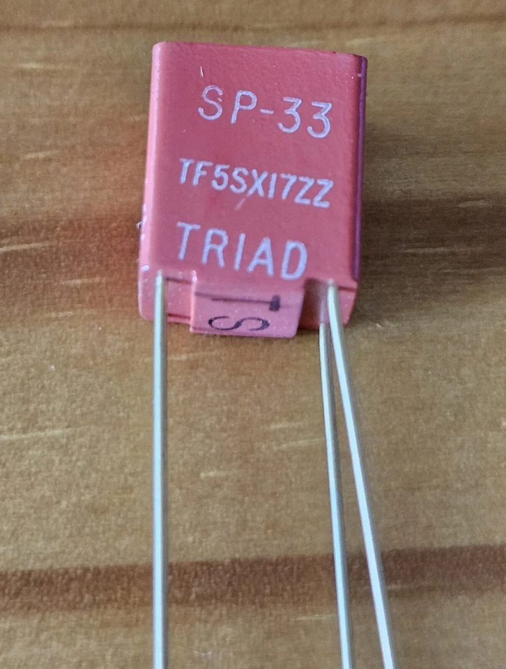 TRIAD SP-33 OUTPUT MINI TRANSFORMER 1K/50 OHM TF5SXI7ZZ IMPEDANCE AUDIO ATRC3 - Image 2 of 4