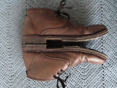 John Varvatos Portland Chukka Leather Caramel Men Shoes Size 