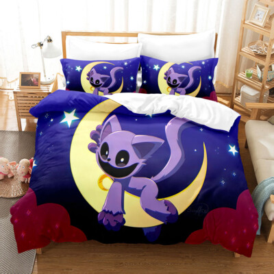 CatNap Cat Cartoon Bettwäsche Set Kissenbezüge80x80 Bettbezug135x200Anpassbar