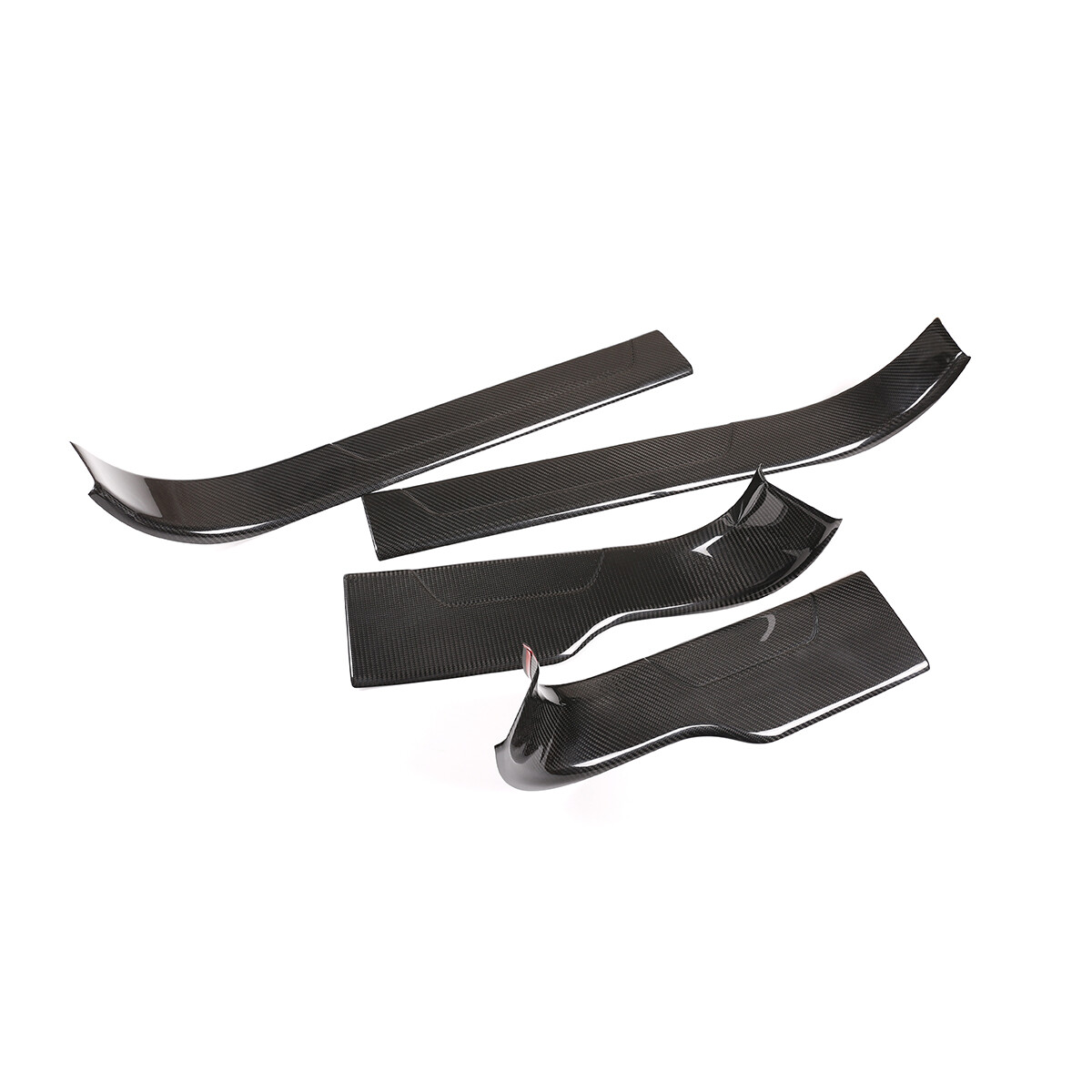 Real Carbon Fiber Door Sill Guard Cover Trim Strip For Lamborghini Urus 18-23