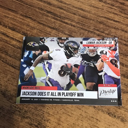 2021 Prestige Football HRLJ Lamar Jackson Read Below eBay