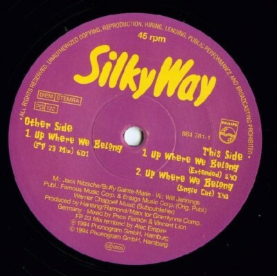 SilkyWay Up Where We Belong Vinyl Single 12inch phonogram