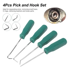 4Pcs Pick Hook Set Oil Seal Screwdriver for Small Fuses Wire Plugs&O Rings