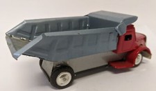 Vintage 1950's Japan Tin Lithographed Friction Powered 6-1/2" DUMP TRUCK Toy