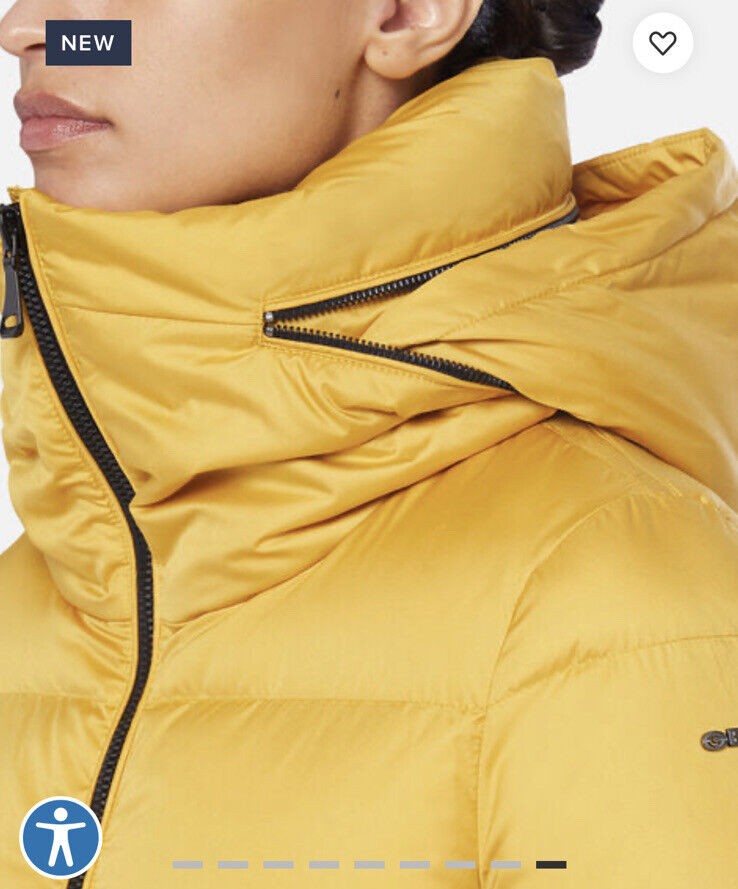 Geox Women Yellow Jacket Coat New $425 80/20 | eBay