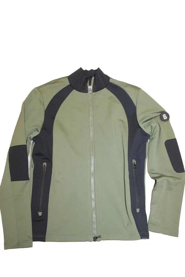 Bogner Herren Sport Ski Jacke Midlayer KENO Sweater Grün Schwarz Größe S - Bild 1 von 4