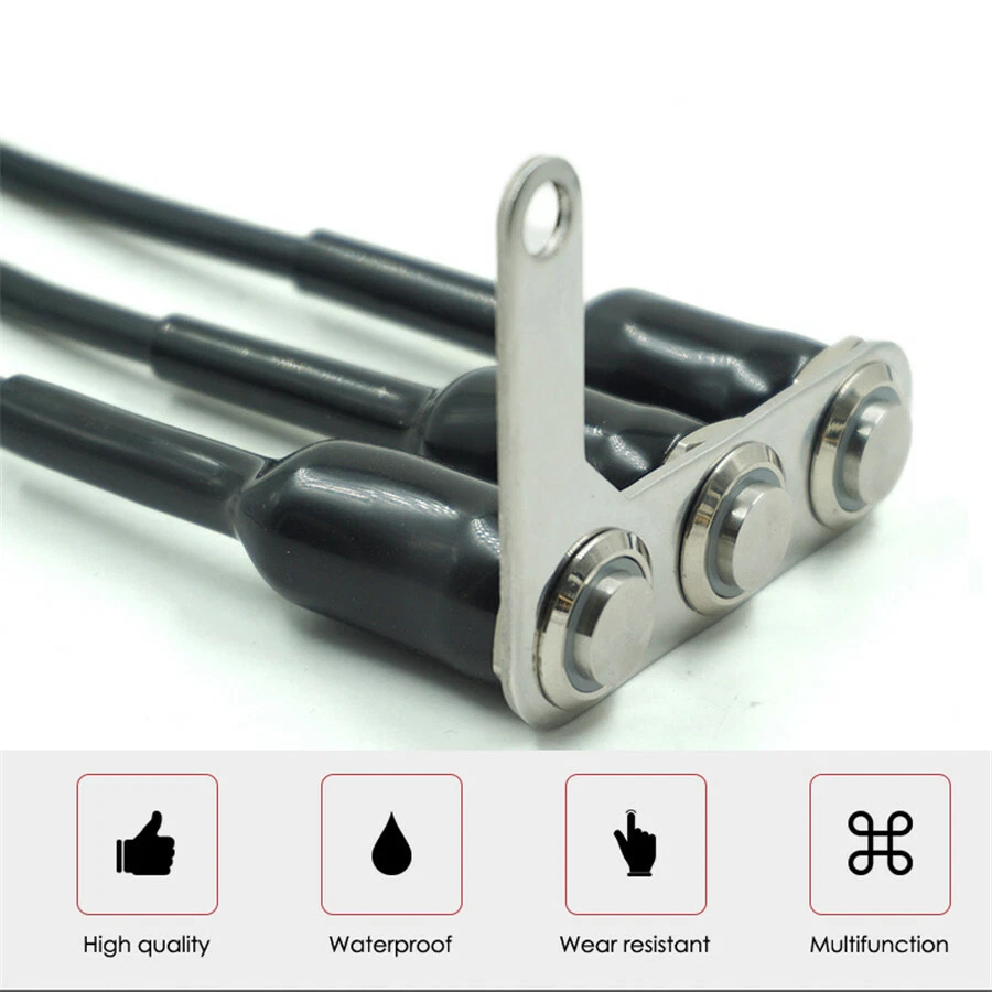 Controlador de interruptor de manillar de motocicleta de 3 botones derecho Indicador LED impermeable Foto 4 de 4