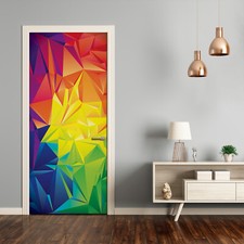 Removable Home Decor Door Wall Sticker Self Adhesive Modern Abstract background