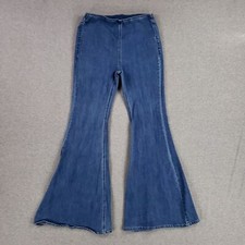 Forever 21 Pull On Extreme Flare Leg Jeans Si...