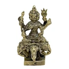 Four-Faced Brahma on Elephant Mini Brass – Thai Spiritual Gift Hindu Idol
