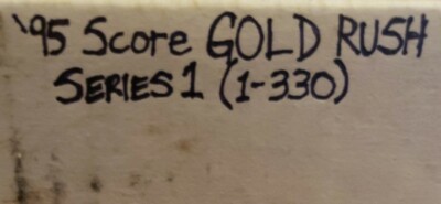 1995 GOLD RUSH SET Score Baseball 100% GOLD RUSH Complete Series 1 (1-330) RARE!