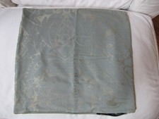 Ralph Lauren Home. Aqua Etched Pattern and Velvet Pillow Cover.