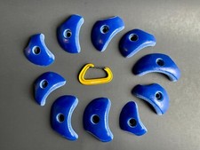 Rock Climbing Holds - Crimps - Set of 10 Dual Tex Crimps with Thumb Catch