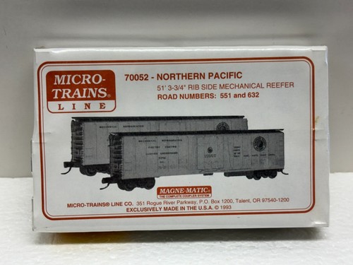 N Scale Micro Trains MTL 70052 Northern Pacific Mechanical Refrigerator 2-Pack - 第 4/4 張圖片