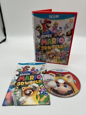 Super Mario 3D World (Nintendo Wii U, 2013) Complete Tested CIB