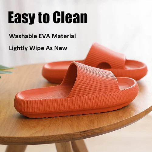 Cloud Slippers for Women and Men Cozy Pillow Slides Anti-Slip Sandals Ultra Soft - Picture 2 of 7
