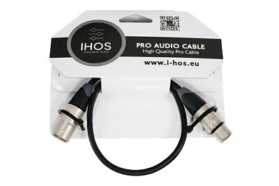 IHOS XLR Kabel 0,5m Premium Mikrofon Audio Kabel