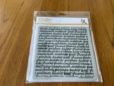 Simon Says Stamp! 6” X 6” Cling Stamp, Hand Lettered Friends, #sss102461