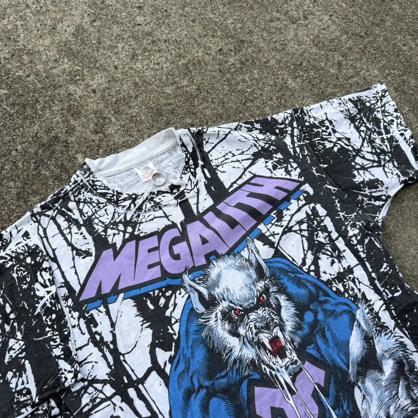 Rare Vintage 1993 Megalith AOP Continuity Comics T Shirt Mens Size XL image 6