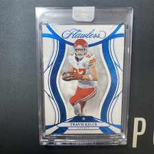 2025 Panini Flawless Travis Kelce Aquamarine Gem /3 SSP