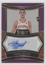 2024-25 Panini Select Rookie Signatures Purple Prizm /75 Nikola Durisic Auto 3d3
