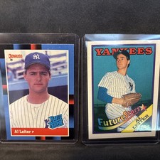 Al Leiter Rookie Lot (2) 1988 Donruss Rated Rookie + Topps Future Stars Yankees