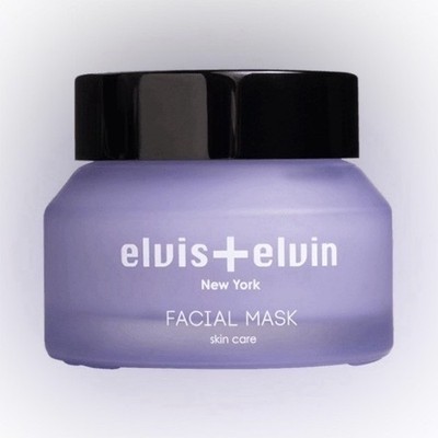 elvis+elvin Facial Mask with Hyaluronic Acid, Cucumber Extract, Brightening