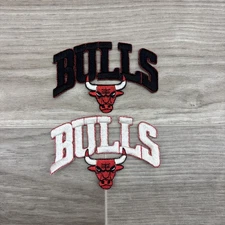 Vintage 90s Chicago Bulls Iron On Patches (Lot Of 2 Qty)