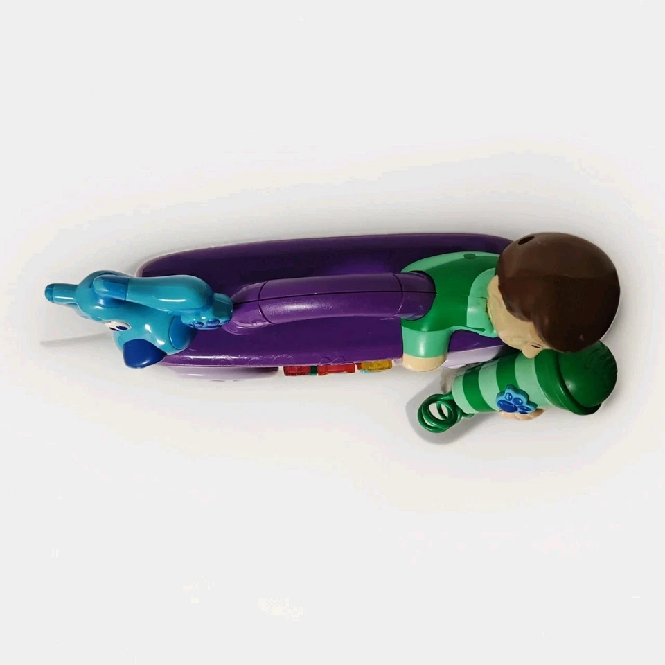 Micrófono de Karaoke de Radio Boombox Vintage Blues Clues Sing Along 1999 Probado Foto 3 de 4