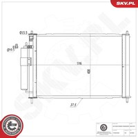 Esen SKV Kondensator Klimaanlage 86SKV391 Aluminium FüR Nissan Micra 3 K12 Note