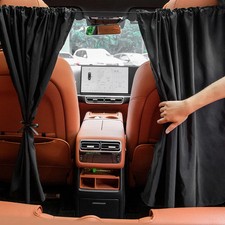 2pcs/set Sun Shade Privacy Curtain Taxi Car Isolation Curtain Partition Protecti